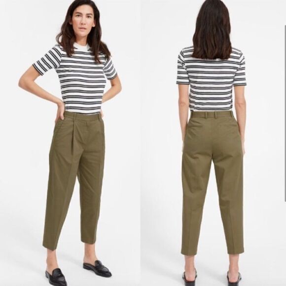 Everlane Slouchy Chino Pleated Pant Brown - Picture 1 of 11